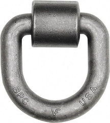 Buyers Products - Steel D-Ring with Integral Bracket - 5" Long, Gray, For Use with Cargo Control - USA Tool & Supply