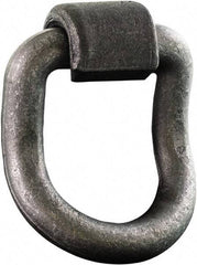 Buyers Products - Steel D-Ring 55° with Integral Bracket - 5" Long, Gray, For Use with Cargo Control - USA Tool & Supply