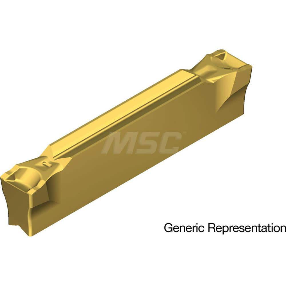 Grooving Insert: GCM7004GL AC830P, Solid Carbide Super FF Finish, Neutral, 7 mm Cutting Width, 25 mm Max Depth, Series GND