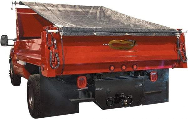 Buyers Products - Aluminum Manual Dump Tarp - 6.4" Long, Silver, For Use with Dumps up to 102" Wide - USA Tool & Supply