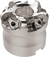 Seco - 37.33mm Cut Diam, 6mm Max Depth, 22mm Arbor Hole, 5 Inserts, RN.. 1207 Insert Style, Indexable Copy Face Mill - R220.26 Cutter Style, 11,900 Max RPM, 45mm High, Through Coolant, Series R220.26 - USA Tool & Supply