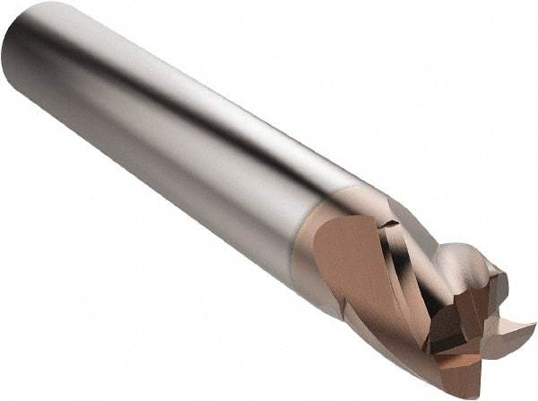 Seco - 8mm, 4 Flute, Single End, Solid Carbide, 0.25mm Corner Radius End Mill - 58mm OAL, 30° Helix, Right Hand Flute, 8mm LOC, Right Hand Cut - USA Tool & Supply