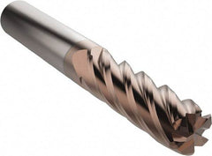 Seco - 8mm, 6 Flute, Single End, Solid Carbide, 0.5mm Corner Radius End Mill - 63mm OAL, 34° Helix, Right Hand Flute, 25mm LOC, Right Hand Cut - USA Tool & Supply