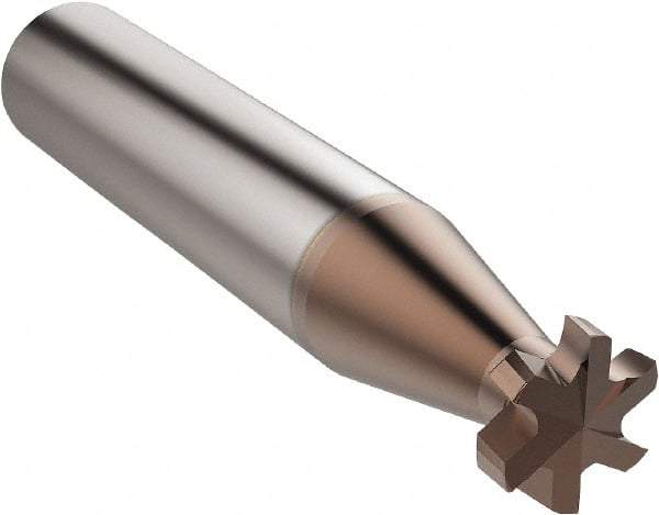 Seco - 9.5mm, 6 Flute, Single End, Solid Carbide, 0.25mm Corner Radius End Mill - 66mm OAL, 10° Helix, Right Hand Flute, 2mm LOC, Right Hand Cut - USA Tool & Supply