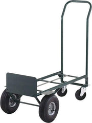 Ability One - 600 Lb Capacity 48" OAH Hand Truck - Steel Handle, Steel, Pneumatic Wheels - USA Tool & Supply