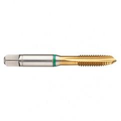 M16x1.5 6H 4-Flute Cobalt Green Ring Spiral Point Plug Tap-TiN - USA Tool & Supply