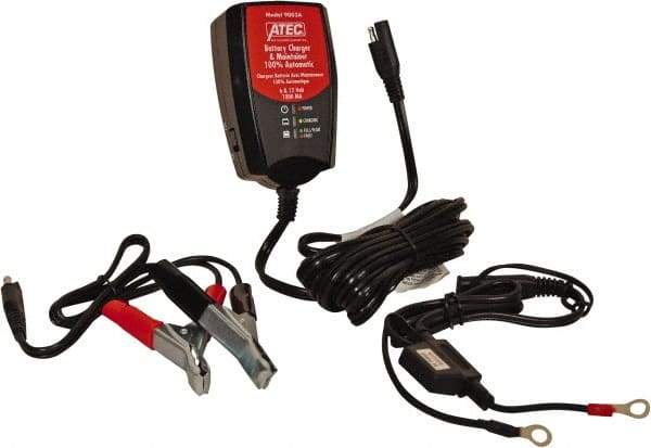 ATEC - 6/12 Volt Automatic Charger/Maintainer - 1 Amps - USA Tool & Supply