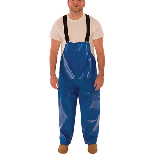 Tingley - Size M Blue Chemical Waterproof Bib Overall - USA Tool & Supply