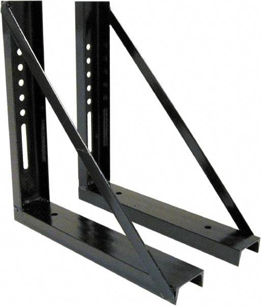 Buyers Products - Steel Truck Box Mounting Brackets - 18" Long, Black, For Use with Truck Boxes - USA Tool & Supply