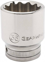 GearWrench - 3/4" Drive, Standard Hand Socket - 12 Points, 2.2" OAL, Alloy Steel, Chrome Finish - USA Tool & Supply