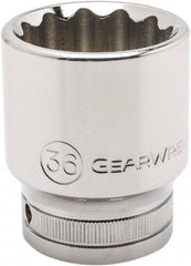 GearWrench - 3/4" Drive, Standard Hand Socket - 12 Points, 1.97" OAL, Alloy Steel, Chrome Finish - USA Tool & Supply