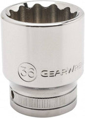 GearWrench - 3/4" Drive, Standard Hand Socket - 12 Points, 2.05" OAL, Alloy Steel, Chrome Finish - USA Tool & Supply