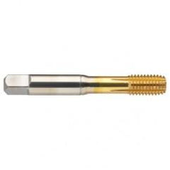 M12 x 1.0 Dia. - 6H - 5 FL - Cobalt Semi-Bott Tap FORM-C-TiN - USA Tool & Supply