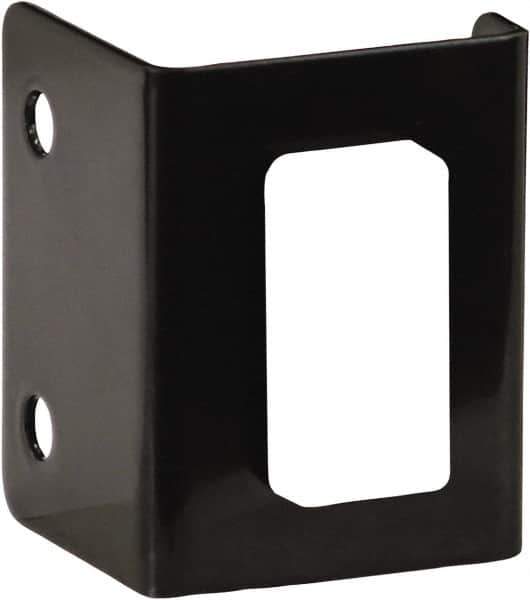 Buyers Products - Steel Rocker Switch Mounting Bracket - 3" Long, Black, For Use with Rocker Switches - USA Tool & Supply