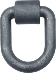 Buyers Products - Steel D-Ring with Integral Bracket - 6" Long, Gray, For Use with Cargo Control - USA Tool & Supply