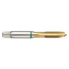 M16 x 2.0 Dia. - 6H - 4 FL - Cobalt Bottoming Green Ring Tap FORM-E-TiN - USA Tool & Supply