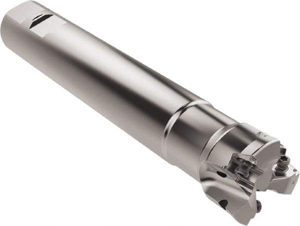 Seco - 40mm Cut Diam, 6.95mm Max Depth of Cut, 32mm Shank Diam, 200mm OAL, Indexable Square Shoulder End Mill - XNEX0816.. Inserts, Weldon Shank, 87° Lead Angle, Through Coolant, Series R217.79 - USA Tool & Supply