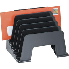 UNIVERSAL - Black Inclined File Sorter - Plastic - USA Tool & Supply