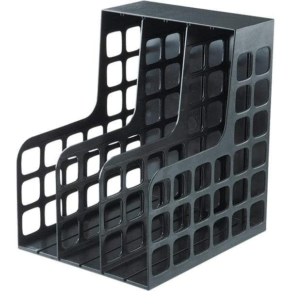 Pendaflex - Black Magazine Rack - Plastic - USA Tool & Supply