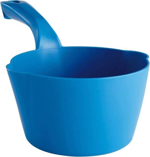 Remco - 32 oz Blue Polypropylene Round Bottom Scoop - 6.8" Wide x 5.3" Deep Bowl, 5-1/2" Handle Length, 11.6" OAL - USA Tool & Supply