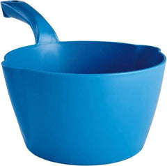 Remco - 64 oz Blue Polypropylene Round Bottom Scoop - 8.3" Wide x 4-1/2" Deep Bowl, 5-1/2" Handle Length, 13" OAL - USA Tool & Supply