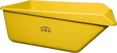 Remco - 149 Gal Yellow Rectangular Polyethylene Tub - 21-3/4" High x 32" Diam - USA Tool & Supply