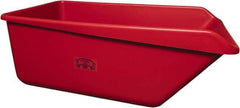 Remco - 149 Gal Red Rectangular Polyethylene Tub - 21-3/4" High x 32" Diam - USA Tool & Supply