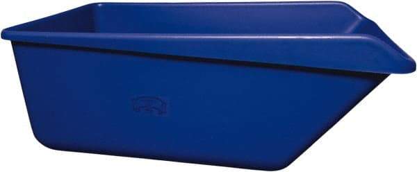 Remco - 149 Gal Blue Rectangular Polyethylene Tub - 21-3/4" High x 32" Diam - USA Tool & Supply