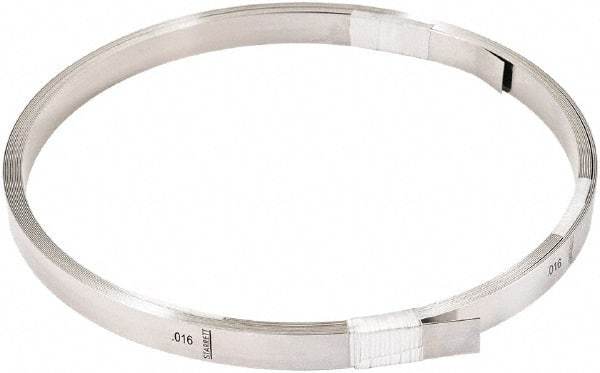 Starrett - Feeler Stock Rolls Thickness (Decimal Inch): 0.0160 Overall Length (Meters): 7.60 - USA Tool & Supply