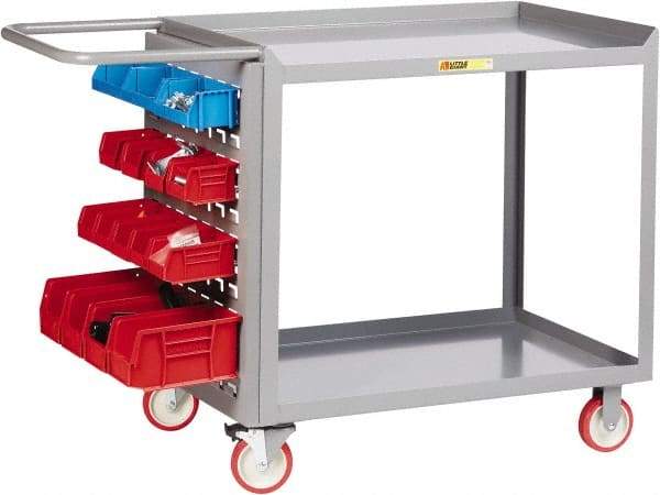 Little Giant - 1,200 Lb Capacity, 24" Wide x 48" Long x 35-1/2" High Maintenance Cart - 2 Shelf, Steel, Polyurethane Casters - USA Tool & Supply