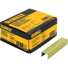 DeWALT - 3/4" Long x 1/16" Wide, 16 Gauge Crowned Construction Staple - Steel, Galvanized Finish - USA Tool & Supply