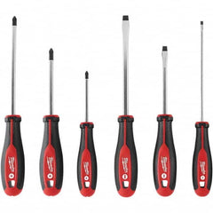 Milwaukee Tool - Screwdriver Sets Screwdriver Types Included: Phillips; Slotted Number of Pieces: 6 - USA Tool & Supply
