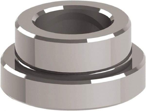 Jergens - Ball Lock System Compatible, Reverse Mount Modular Fixturing Receiver Bushing - 35mm ID x 1.8764" OD, 1.8764" Overall Height - USA Tool & Supply