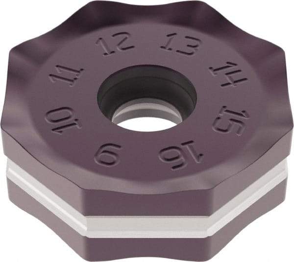 Seco - ONMU090510 Grade MK2050 Carbide Milling Insert - TiSiN/TiAlN Finish, 5.8mm Thick, 22mm Inscribed Circle - USA Tool & Supply