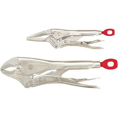 Plier Set: 2 Pc, Locking & Long Reach Pliers