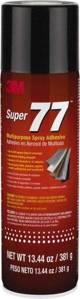 3M - 13.44 oz Aerosol Clear Spray Adhesive - High Tack, 150°F Heat Resistance - USA Tool & Supply