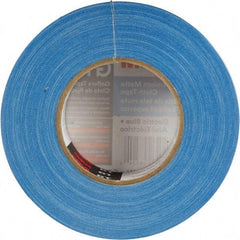 3M - 2" x 50m Blue Gaffers Tape - 11 mil, Rubber Adhesive, Cotton Cloth Backing, Series GT2 - USA Tool & Supply