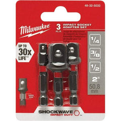 Milwaukee Tool - Power & Impact Screwdriver Bit Sets Point Type: Square Bit Type: Impact Socket Adapter - USA Tool & Supply