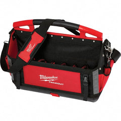 Milwaukee Tool - PACKOUT 32 Pocket, Ballistic Polyester, Red/Black Tote - USA Tool & Supply