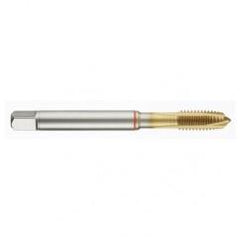 1-1/4-7 2B 4-Flute PM Cobalt Red Ring Spiral Point Plug Tap-TiN - USA Tool & Supply