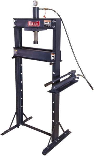 Dake - 20 Ton Manual Shop Press - 8" Stroke - USA Tool & Supply