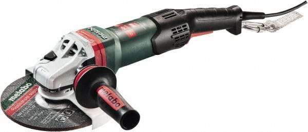 Metabo - 7" Wheel Diam, 8,200 RPM, Corded Angle & Disc Grinder - 5/8-11 Spindle, 120 Volts, 15 Amps - USA Tool & Supply