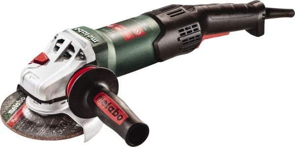 Metabo - 5" Wheel Diam, 10,000 RPM, Corded Angle & Disc Grinder - 5/8-11 Spindle, 120 Volts, 14.6 Amps - USA Tool & Supply