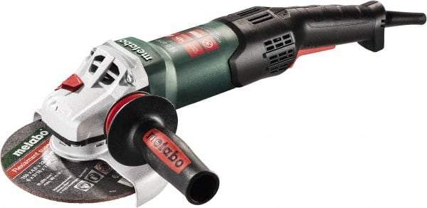 Metabo - 6" Wheel Diam, 9,600 RPM, Corded Angle & Disc Grinder - 5/8-11 Spindle, 120 Volts, 14.6 Amps - USA Tool & Supply