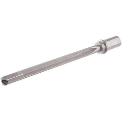 Iscar - 7.18" Max Drill Depth, 10xD, 0.687" Diam, Indexable Insert Drill - 1 Insert, 1" Shank Diam, Weldon Flat Shank - USA Tool & Supply