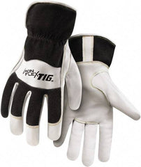 Steiner - Size S Unlined Palm, Fleece Kidskin Welding Glove - Slip-On Cuff, For TIG - USA Tool & Supply