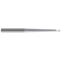 Harvey Tool - Ball End Mills; Mill Diameter (mm): 0.80 ; Mill Diameter (Inch): 1/32 ; Mill Diameter (Decimal Inch): 0.0310 ; Number of Flutes: 2 ; Length of Cut (Decimal Inch): 0.0250 ; Material: Solid Carbide - Exact Industrial Supply