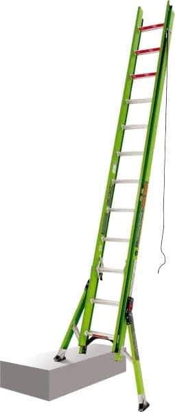 Little Giant Ladder - 24' High, Type IAA Rating, Fiberglass Extension Ladder - 375 Lb Capacity, 22' Working Length - USA Tool & Supply