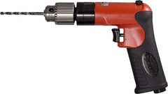 Sioux Tools - 1/4" Reversible Keyed Chuck - Pistol Grip Handle, 1,800 RPM, 12 LPS, 0.5 hp, 90 psi - USA Tool & Supply