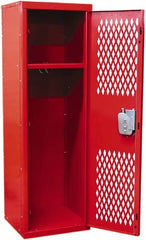 Hallowell - 1 Door, 1 Tier, Locker - USA Tool & Supply